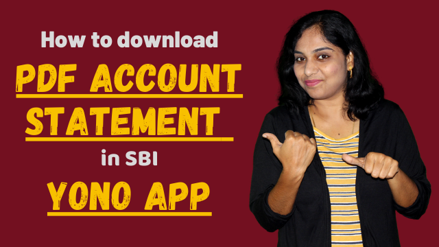 How to download PDF account statement in SBI YONO app?