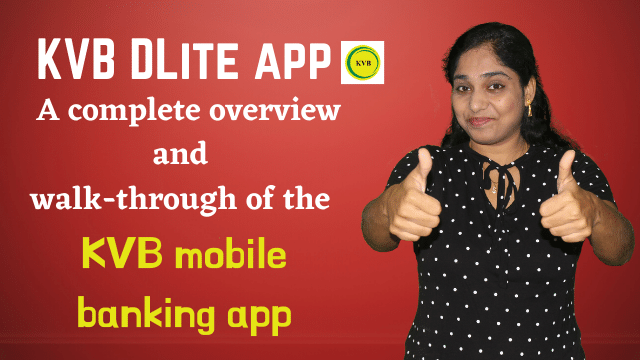 KVB DLite app - A complete overview and walk-through of the KVB mobile banking app