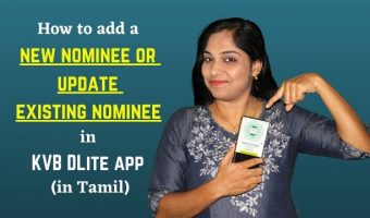 How to add a new nominee or update existing nominee in KVB DLite app (in Tamil)