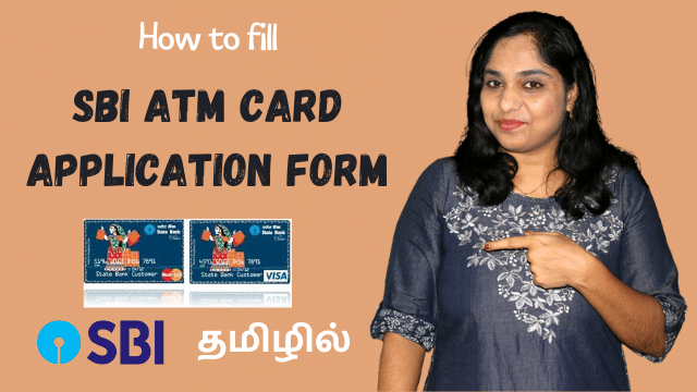 How to fill SBI ATM card application form in Tamil | SBI Debit card application form fill up demo