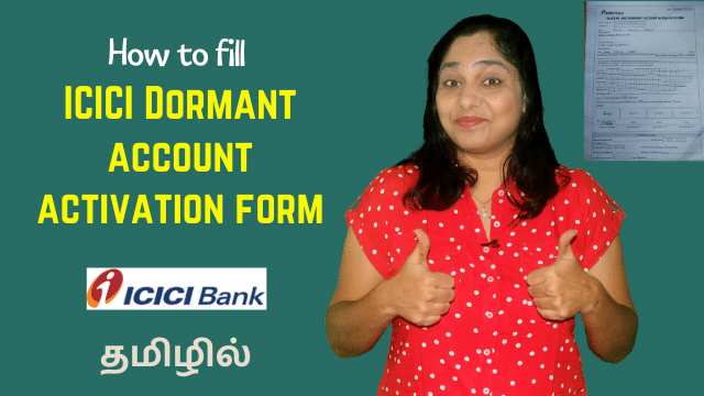 How to fill ICICI Dormant account activation form | Inactive account activation form fill up