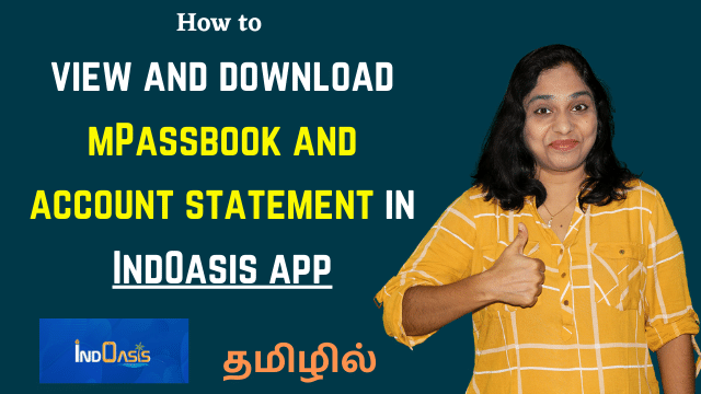 How to view and download account statement mPassbook in IndOasis app | Indian Bank App Demo