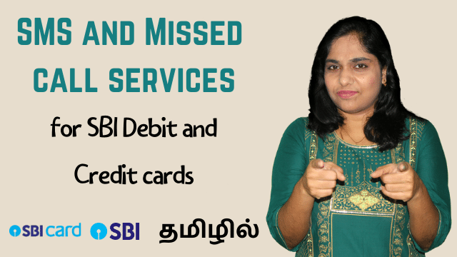 SMS and Missed call services for SBI Debit and Credit cards