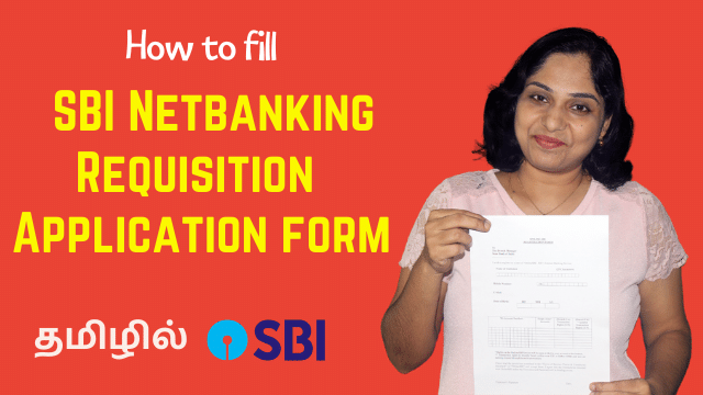 How to fill SBI Netbanking Requisition Application form 