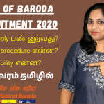 Bank of Baroda Recruitment 2020