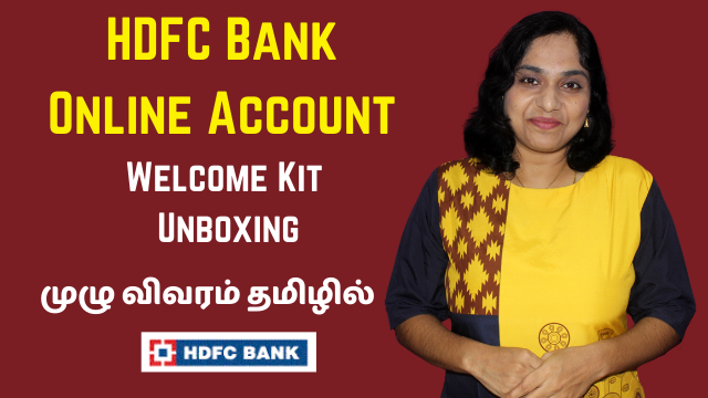 HDFC Online Account Opening - Welcome Kit Unboxing