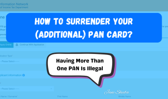 How to surrender your additional pan card